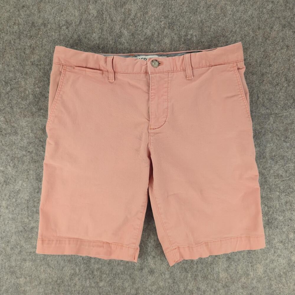 Lacoste Shorts Mens 32 Pink Chino Slim Fit FH9542 Style Casual Summer Cotton